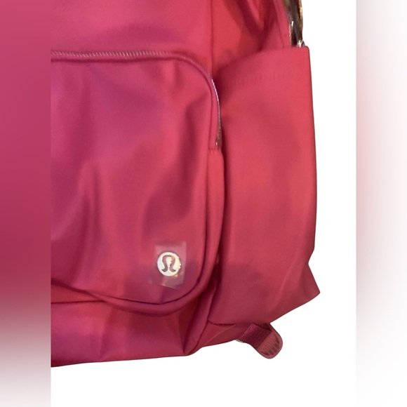NWT Lululemon everywhere back pack RASPBERRY CREAM/SHEER OAK/SILVER main image 4